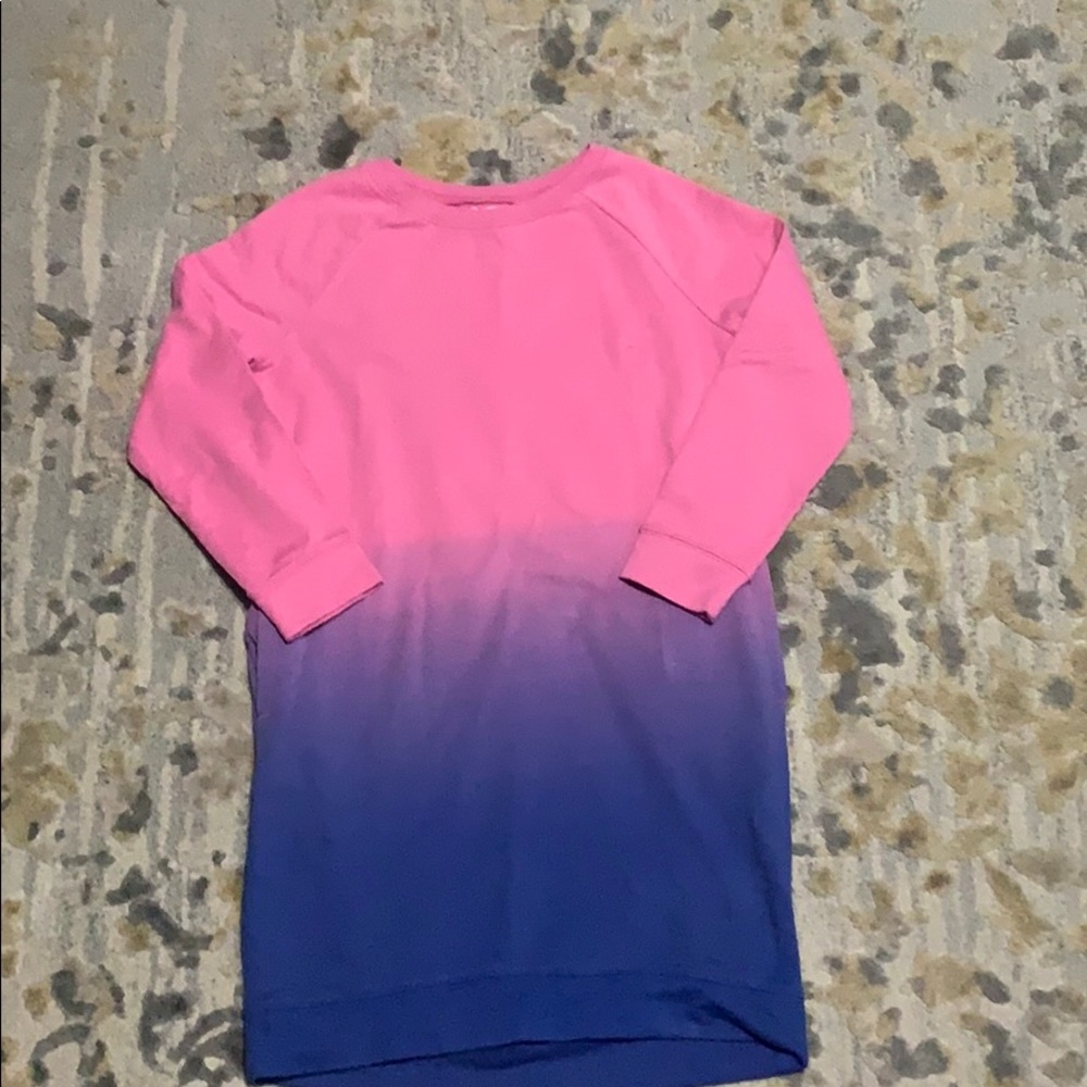 Pink/purple dye gradient dress.